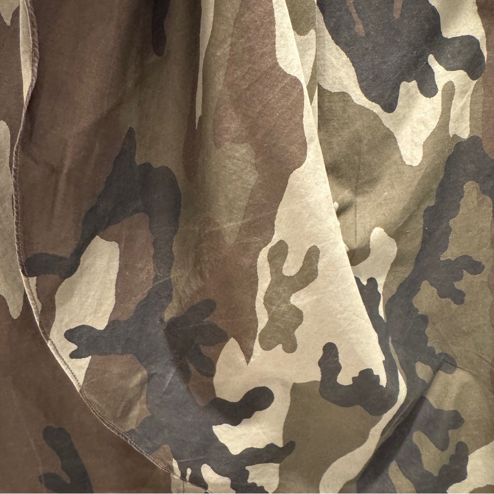 Mm6 Maison Margiela Camouflage Sleeveless Wrap Top with Bow - Size 44 IT - Picture 10 of 15